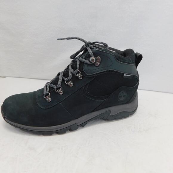 Timberland Women's Black Mt. Maddsen Mid Waterproof Hiking Boots Size 9 - New - Picture 3 of 14
